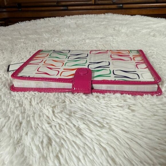 Nine West Stiletto Fuchsia Trim Snap Closure Stiletto Page Journal Planner - Picture 8 of 9